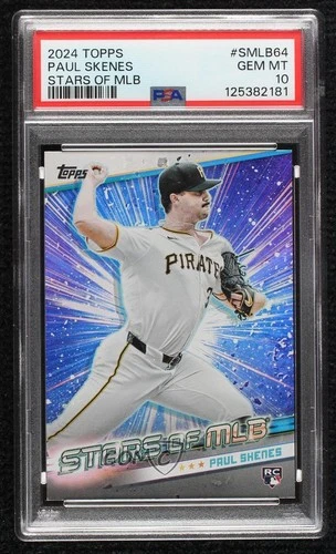 2024 Topps Update Stars of MLB Paul Skenes #SMLB-64 PSA 10 GEM MT Rookie RC