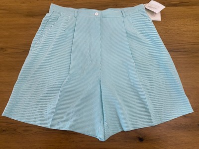 EP Pro Women Golf Shorts Size 14 NWT! Sea foam/white Striped Retail $59.99