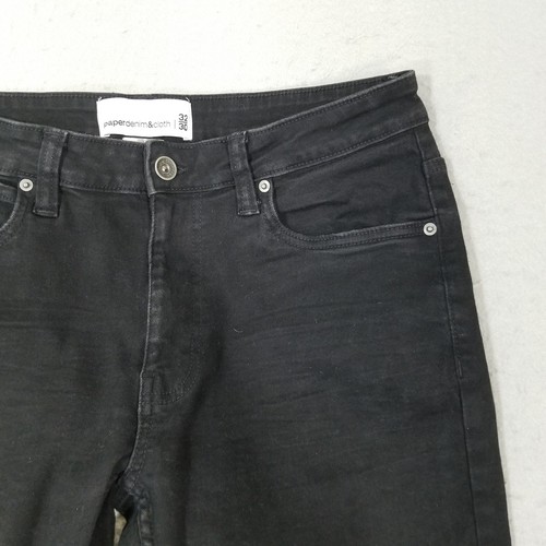 Paperdenim & Cloth Jeans Mens 32x30 Black Slim Straight Stretch Denim Pants - Picture 4 of 15