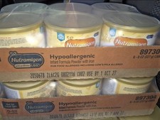 12 cans Nutramigen Hypoallergenic Infant Formula Powder 8oz Exp July 2027