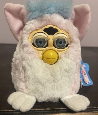 Furby Babies Koralle/Rose 1999 Hasbro Tiger Elektronik Modell mit Etikett - getestet