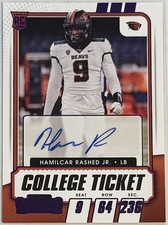 Hamilcar Rashed Jr 2021 Contenders College Ticket Auto RC Oregon State Beavers