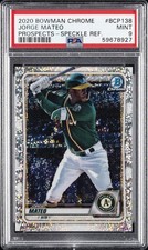 2020 BOWMAN CHROME PROSPECTS SPECKLE REFRACTOR #BCP138 JORGE MATEO PSA 9
