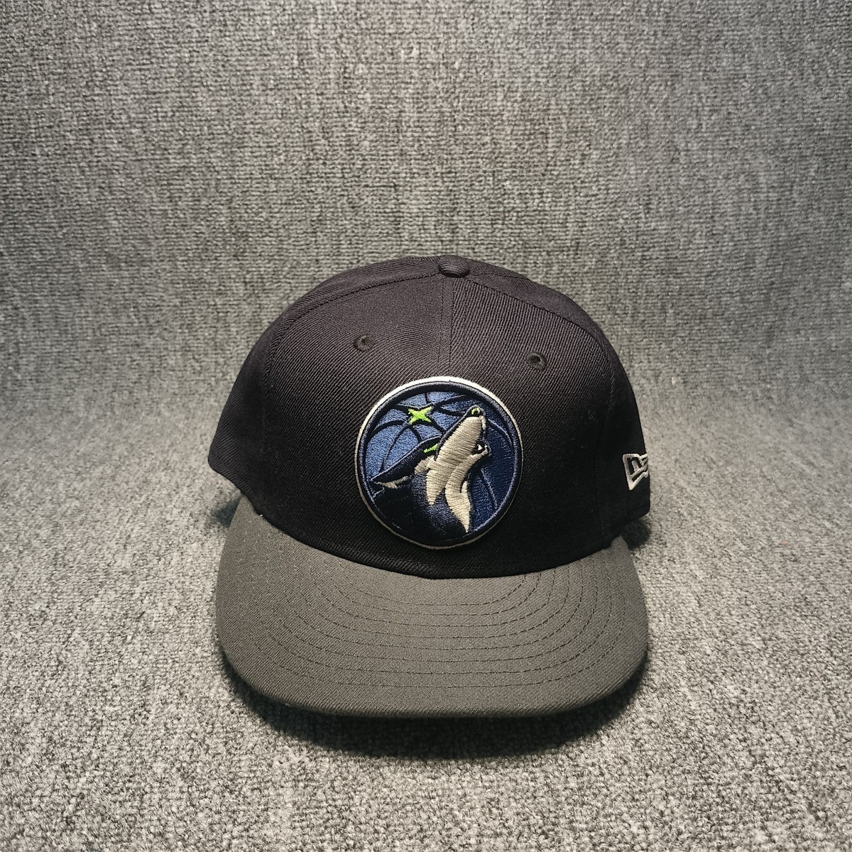 New Era 9FIFTY Minnesota Timberwolves NBA Snapback Hat Navy Grey Flat Brim