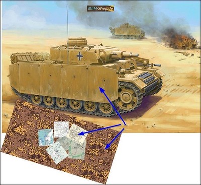 Trumpeter / Pz.Kpfw.III Ausf.N + Tarndecke + 6 Karten im Maßstab 1:16