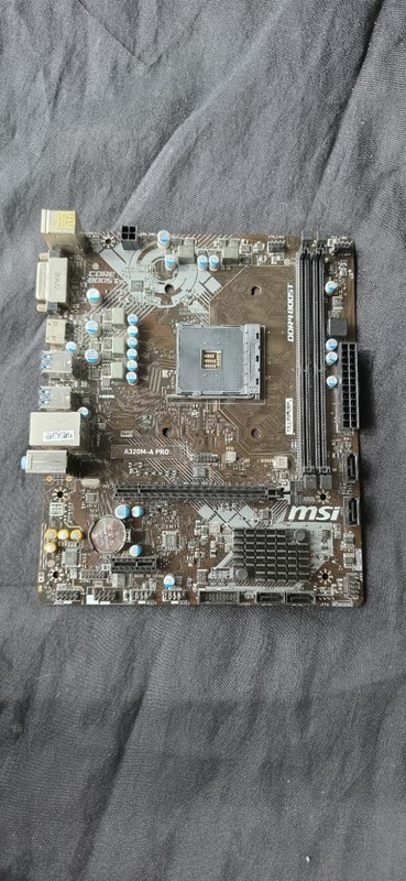 MSI A320M-A Pro AM4 Motherboard with DDR4 RAM Slots