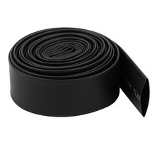 12mm Dia 2.4 Meter Long Heat Shrinkable Tube Shrink Tubing Wire Black rate 2:1
