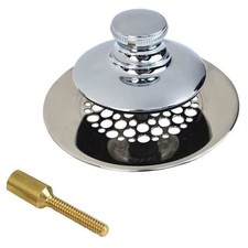Watco DrainStopper,Dia.2-7/8",Plstic,SS,Chrome 4875N-PP-CP-G-51 Watco