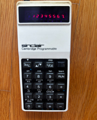 Sinclair Cambridge Programmable Taschenrechner 1979 funktionsfähig OVP Dokumente