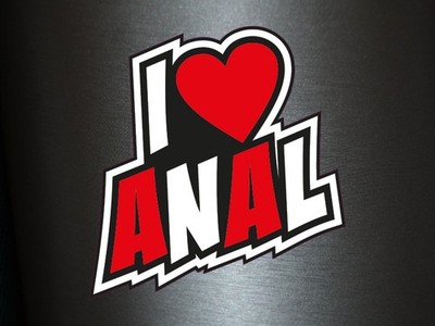 1 x Aufkleber I Love Anal Herz Heart Liebe Sex Sexy Fun Gag Decal Sticker Tuning