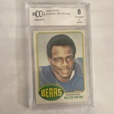 Topps 1976 Walter Payton Rookie #148 BCCG 8 Chicago Bears Football Card. rookie card picture