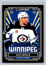 2025-26 O Pee Chee Retro Black Border Alex Iafallo 007/100 Winnipeg Jets #170