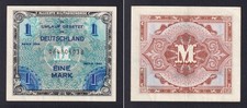 Germany 1 Mark Banknote Allied Military Authority 1944 P.-192a SPL+/XF+