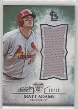 2015 Topps Triple Threads Unity Single Jumbo Relics Emerald 18/18 Matt Adams 4z8