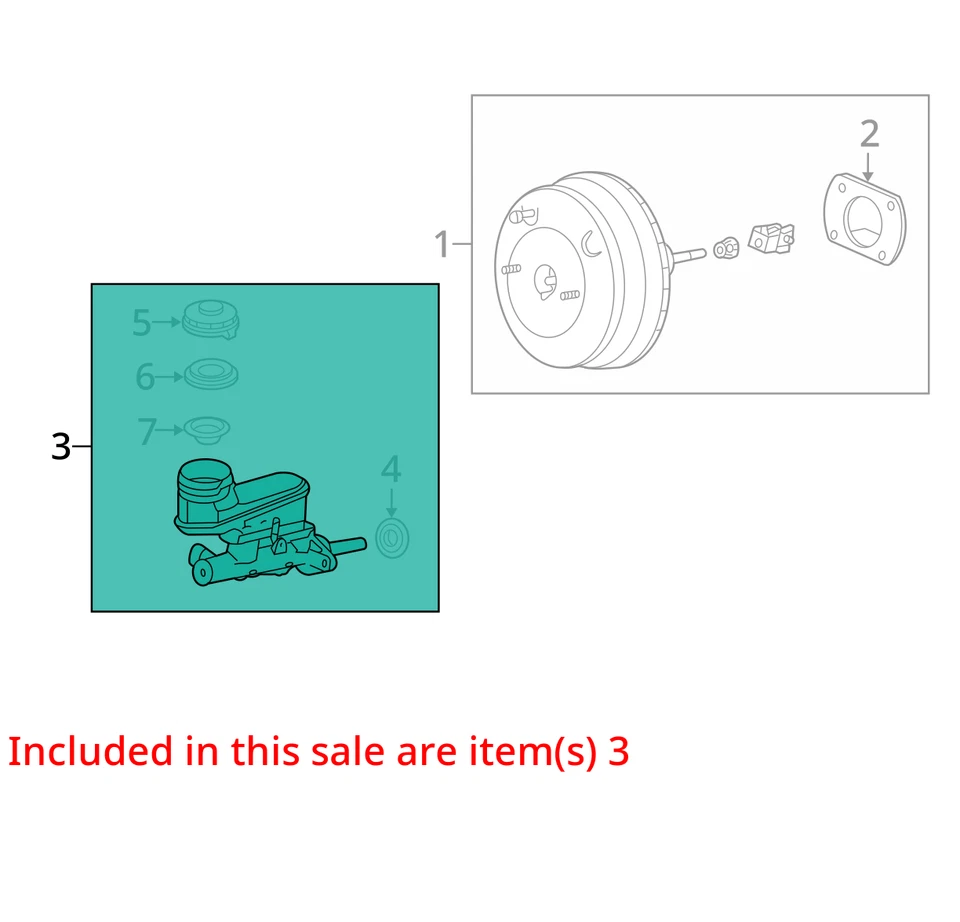 Acura TL 2009 cilindro maestro de frenos fabricante de equipos originales 164 k millas - LKQ404136151 Foto 4 de 4