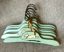 Antique Children s Wooden Hangers, Set of 7