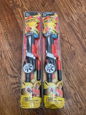 New 2015 Goliath Rocket Fishing Rod Pole Reel Kids Seen on TV 2 pack | eBay