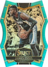 2016-17 Panini Select James Ennis Blue Prizm 051/199 Memphis Grizzlies