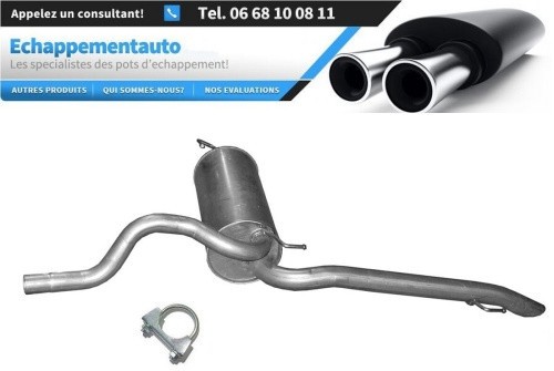 Silencieux arrière Fiat Linea 1.4 T-Jet pot échappement homologué E dès 2007