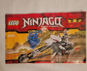 Lego Skull Motorbike 2259 Ninjago Jay 100% Complete Set Golden Weapons Skulkin