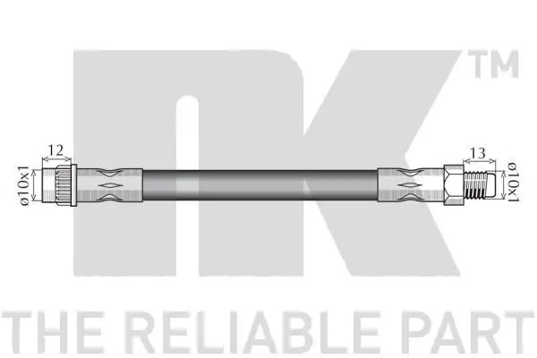 NK 853971 Bremsschlauch Vorderachse Vorne für Opel für Renault - Bild 2