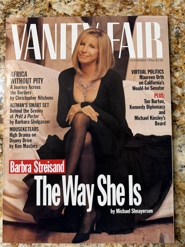 Unread VANITY FAIR MAGAZINE November 1994 Barbra STREISAND Huffington Disney