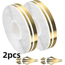 2 Rolls 32ft Car Pinstriping Tape Vinyl Pin Stripe Decal Gold 2 Rolls 32ft Car Pinstriping Tape Vinyl Pin Stripe Decal Gold