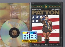 Patton (DVD, 1970) George C. Scott WWII Biopic U.S. Issue Disc & Cover Art Only