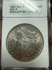 1884-O/O $1 MS63 Morgan Silver Dollar ANACS Old Soap box Overlapping Reeding Vam