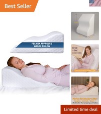 Wedge Pillow for Sleeping Support Reading Post Surgery Elevation Memory Foam