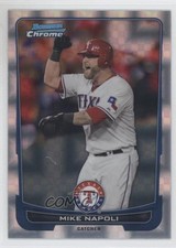 2012 Bowman Chrome Retail X-Fractor Mike Napoli #208 e5r