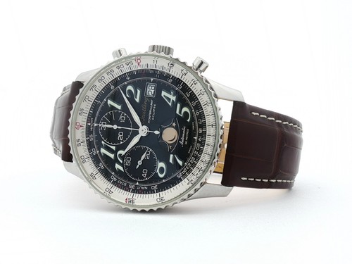 Breitling Montbrillant Eclipse Black Dial Moonphase Chronograp...