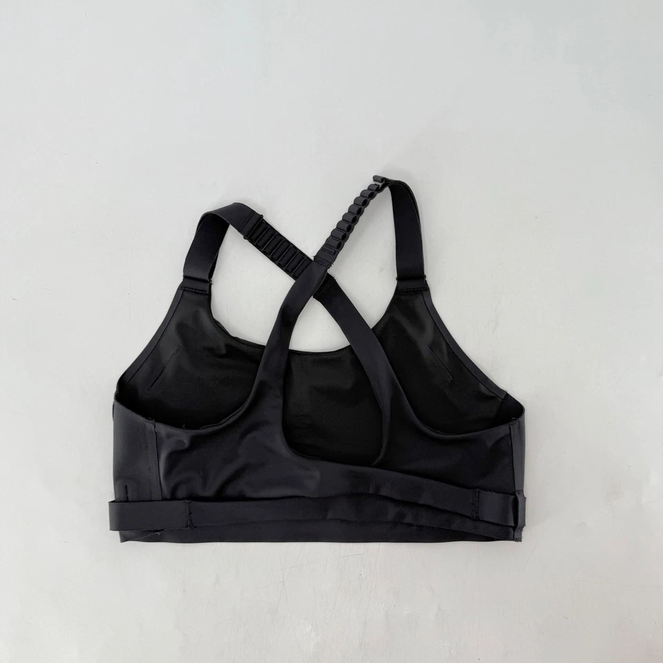 Sujetador de entrenamiento Adidas negro soporte medio espalda cruzada ajustable sin almohadillas ver medidas Foto 2 de 4