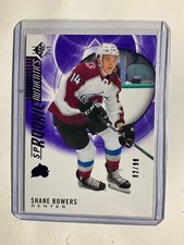 2020-21 SP Rookie Authentics Shane Bowers #108 Purple  /99  !!!  Avalanche