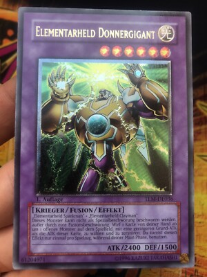 Yu-Gi-Oh! Elementarheld Donnergigant Ultimate Rare TLM-DE033 - 1. Auflage NM 