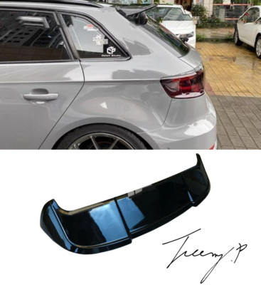 Audi A3 8V (2014-2020) Hatchback Rear Boot Roof Spoiler Wing Splitter