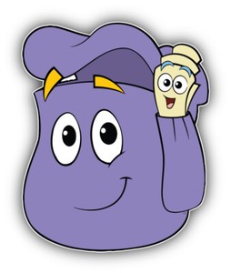 dora backpack with map