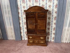 VTG Dollhouse 1:12 scale shutter door Concord armoire