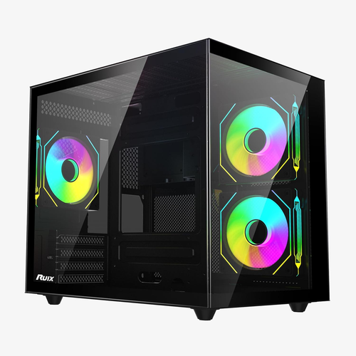 OV502 M-ATX Mini-Tower PC Case, Pre-Installed 3 X 120Mm Prism ARGB PWM Fans, 180 - Picture 7 of 12
