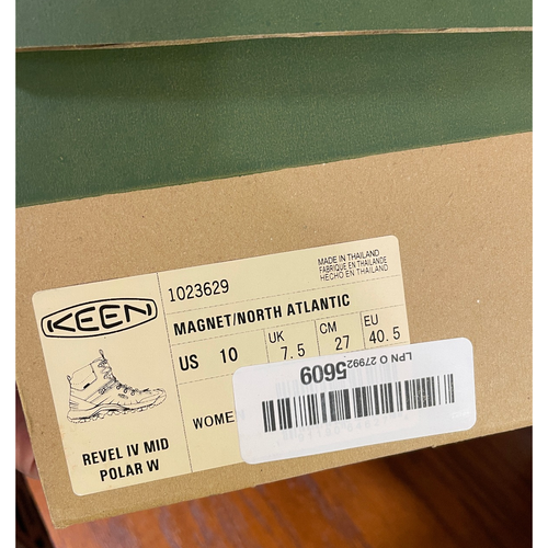 Keen Revel IV Mid Polar wasserdichte Winter Wanderschuhe grau blau 10 Gorpcore - Bild 8 von 9