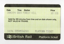 Forest Hill S01 - APTIS platform ticket - London SE23