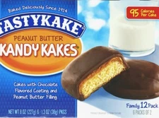 TASTYKAKE (LOT of 5) Peanut Butter Kandy Kakes 12ct. Fresh & Delicious Free Ship