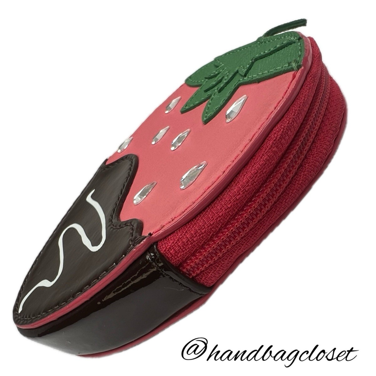 Kate Spade Crème De La Crème Strawberry 🍓🍓🍓 Coin Purse Bag | eBay