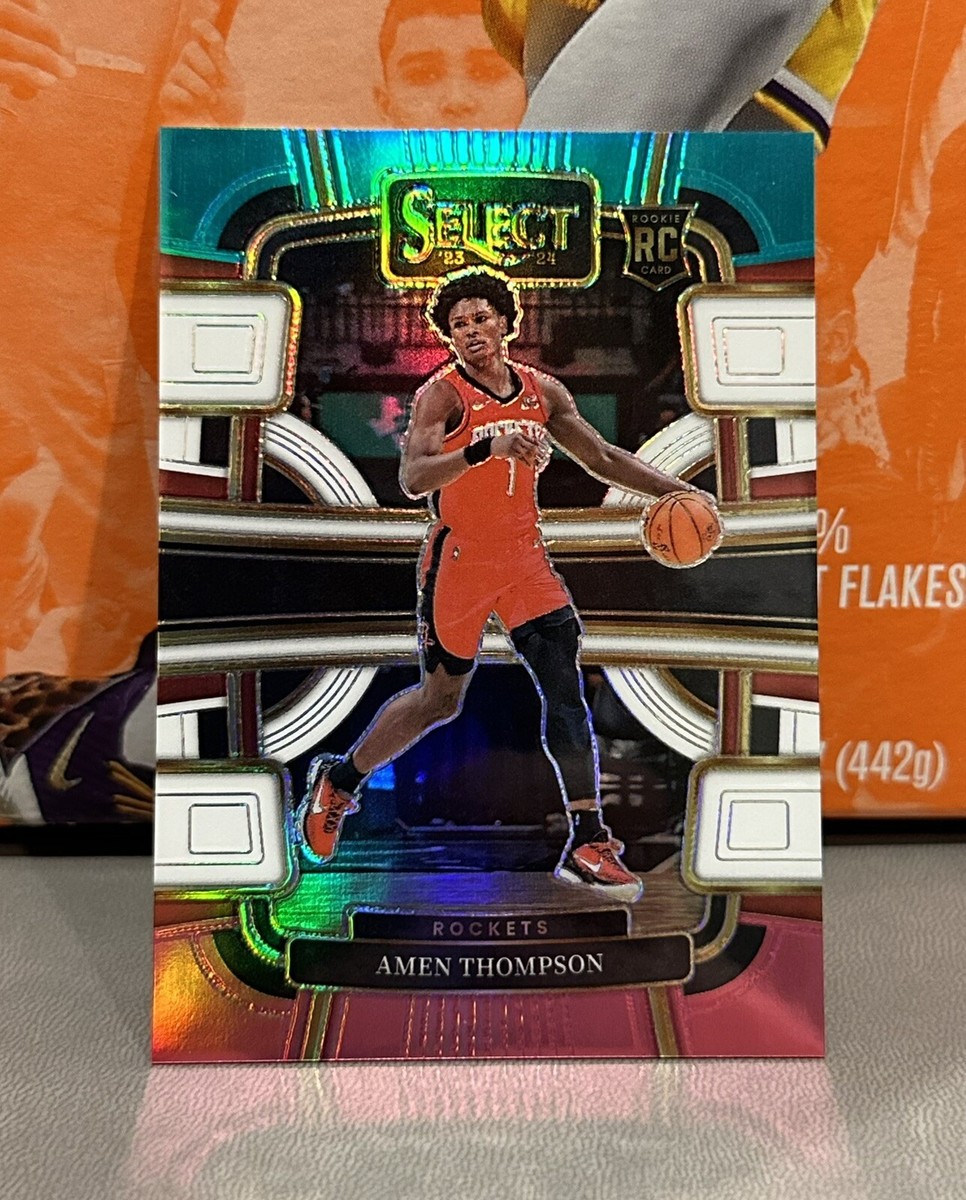 Amen Thompson 2023-24 Select Teal White Pink Concourse /49 Rookie 