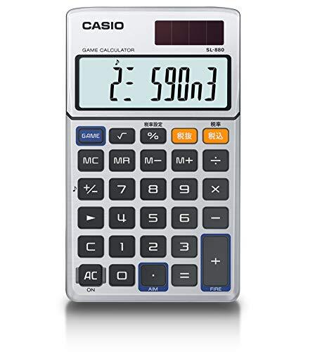 CASIO Game Calculator, Notebook Type, 10 Digits, SL-880-N UK
