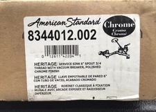 AMERICAN STANDARD 8344012.002 NEW GENUINE HERITAGE SERVICE SINK CHROME FAUCET