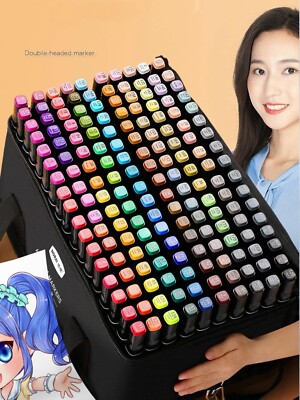 ''80 Dual Tip Markers - Students & Kids Art Set, Various Colors...''