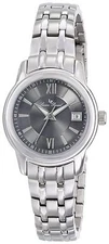 NEW Lucien Piccard LP-12750-104 Womens Moiry Analog Silver Swiss Quartz Watch