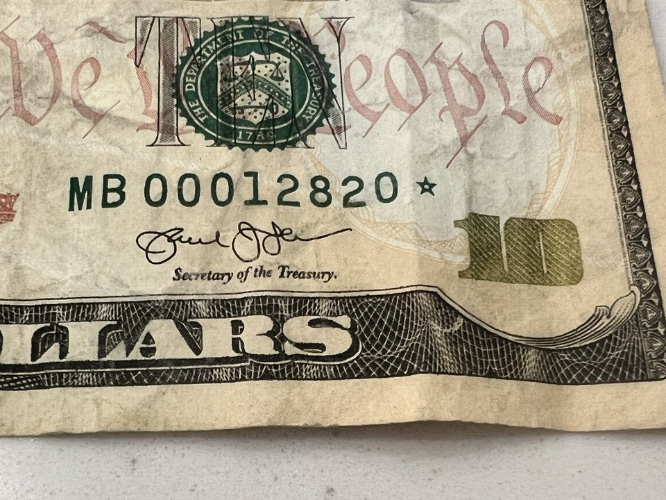 10 Dollar Star Note (Rare) 2013 MB00012820* | eBay