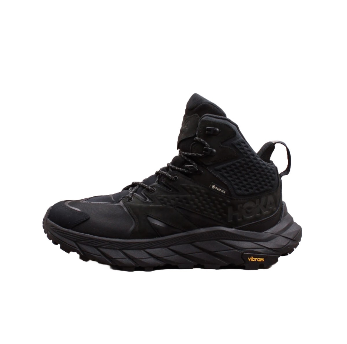 NEW Hoka One One Anacapa Mid Gore-Tex GTX Black Hiking Shoes
